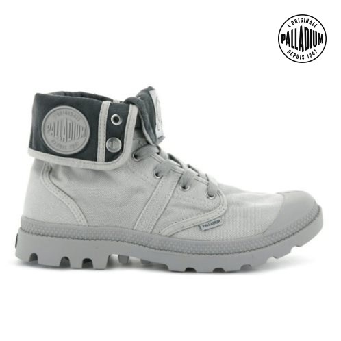 Palladium Pallabrousse Baggy Men's Boots Light Grey | UK Q196-ONQ